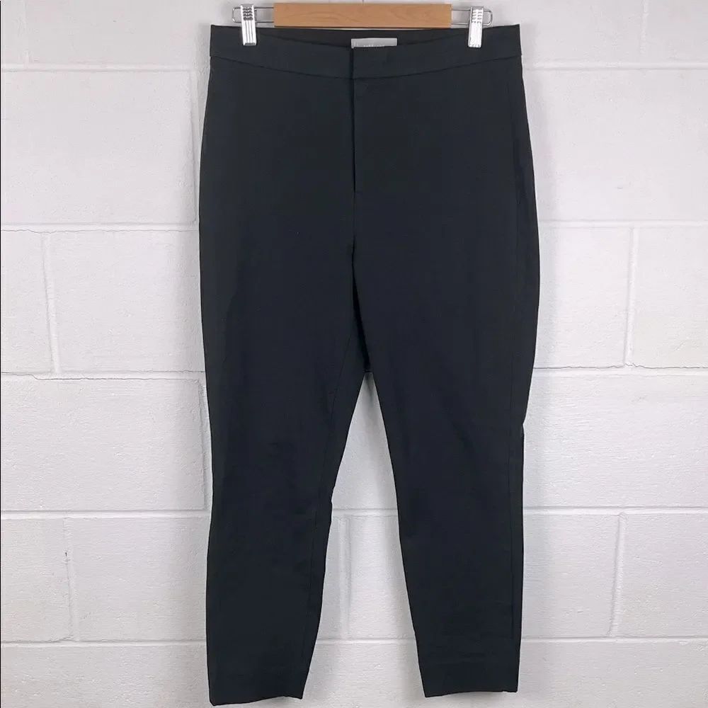 Everlane women’s the fixed waist stretch cotton black high waist pant size 10